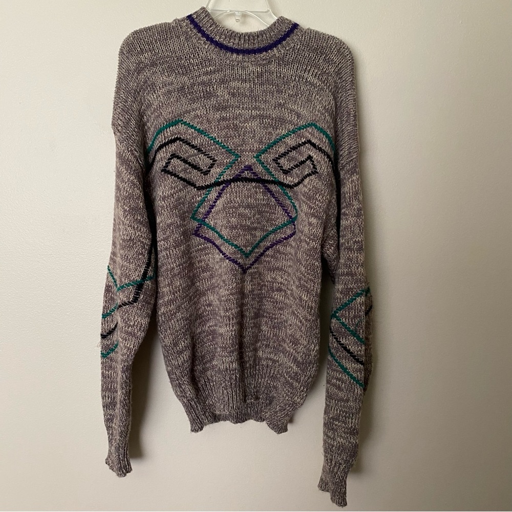 Vtg L Robert Bruce pullover grandpa sweater euc